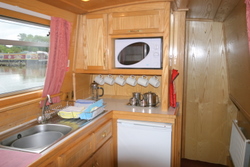 A fully equipped galley is standard on all our canal boats A fully equipped galley is standard on all our canal boats